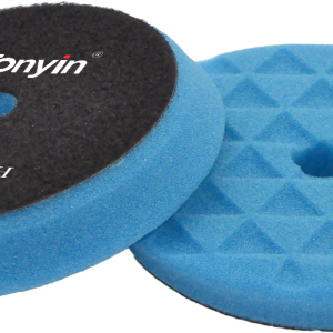 BEVELED TRIANGLE FOAM PAD(SUPER FINISH)TP22GH إسفنجة تلميع مثلثة حادة نهائية فائقة بفتحة – TP22G (5 إنش × 60)