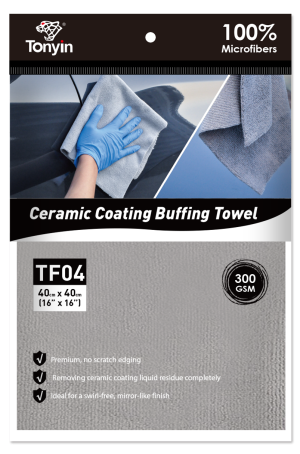 CERAMIC COATING BUFFING TOWEL(TF04) منشفة تلميع الطلاء السيراميكي – TF04