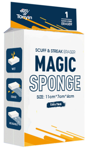 MAGIC NANO SPONGE 11X7X4 6G(TT29A) إسفنجة نانو السحرية لتنظيف السيارات TT29A (11×7×4 سم)