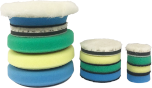 مجموعة إسفنجات تلميع لمكينة البولشر الصغيرة (1، 2، 3 إنش) – TP26