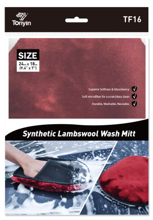 قفاز غسيل ميكروفايبر بطرف واحد – TF16