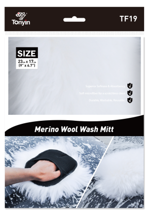 WOOL WASH MITT(TF19) قفاز غسيل صوف طبيعي 100% – TF19