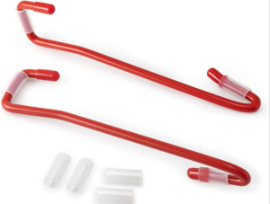 أداة خطاف لإصلاح أبواب السيارات (لون أحمر، قطعتان) CN109