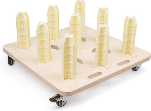 رف تخزين أفلام بـ 4 عجلات و9 أعمدة  CN294