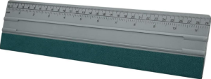 ممسحة فضية مع مسطرة وشريط فايبر – طويلة - A212KS