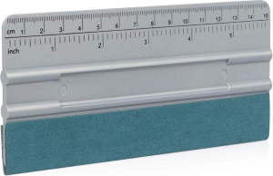 ممسحة فضية مع مسطرة وشريط فايبر – صغيرة A28KS