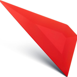 ممسحة مثلثة بحافة منحنية – متوسطة الصلابة (حمراء) A221RD